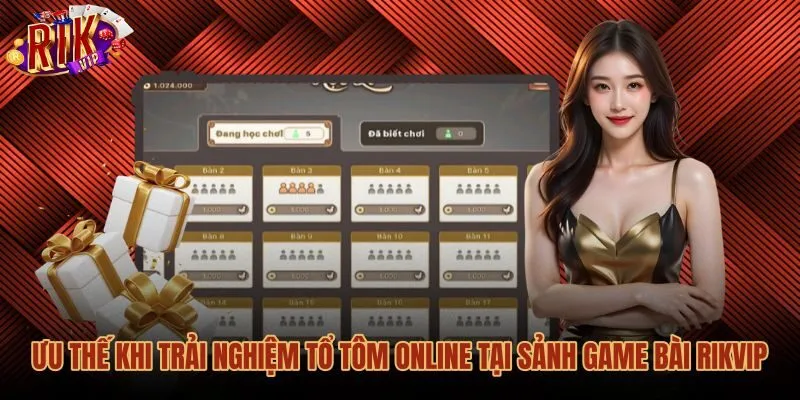 Giao diện WebGL sắc nét khi chơi Tổ tôm online tại Rikvip